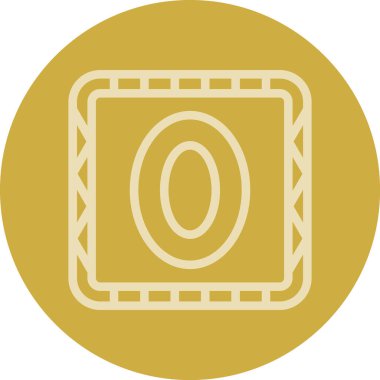 Bozuk para simgesinin vektör illüstrasyonu