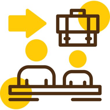 uçuş bileti web basit vektör illüstrasyonu