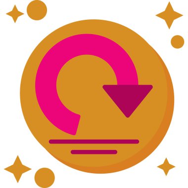 Bir yıldız simgesinin vektör illüstrasyonu