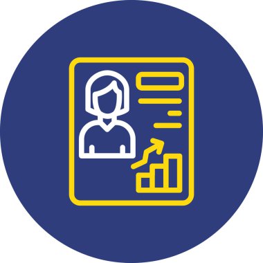 Bir kadın simgesinin vektör illüstrasyonu