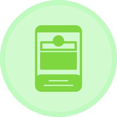 Cep telefonu simgesi, vektör illüstrasyonu