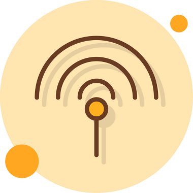 Uydu. Web simgesi basit illüstrasyon