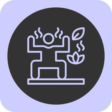 Bahçedeki bir bitkinin vektör çizimi