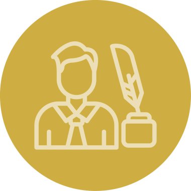 çiftçi vektör simgesi modern illüstrasyon