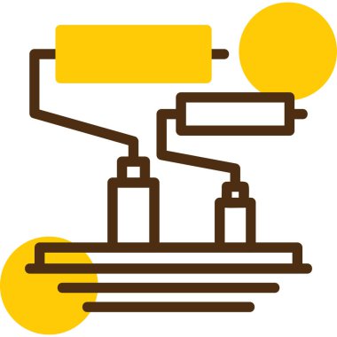 Modern eğitim ikonunun vektör illüstrasyonu