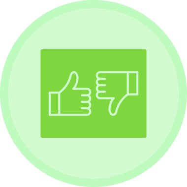 başparmak yukarı simgesi, vektör illüstrasyonu