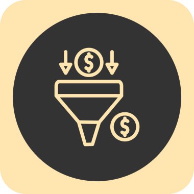 kolayca düzenleyebilen veya düzenleyebilen huni vektör simgesi