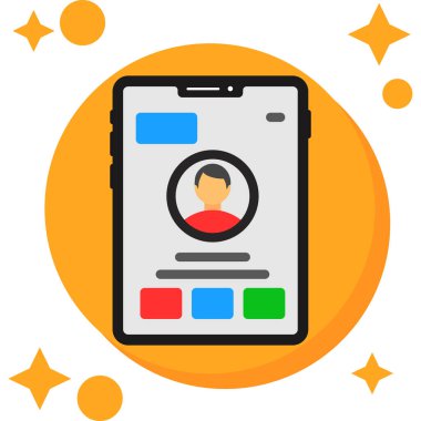 mobil simge vektör illüstrasyonu