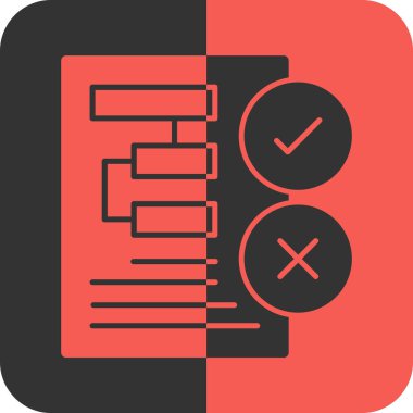 Belge modern simgesinin vektör illüstrasyonu