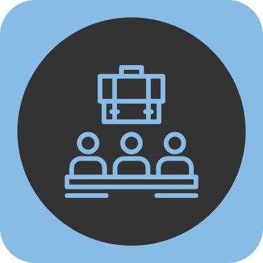 İş toplantısı. Basit simge