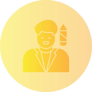 Takım elbiseli bir kadının vektör çizimi