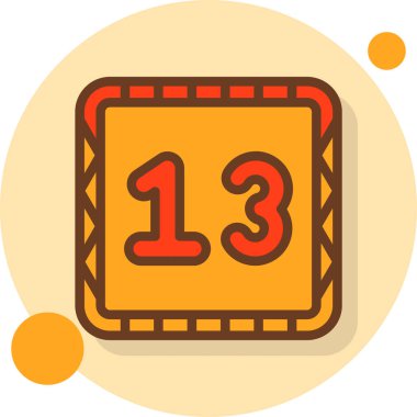 Rozet biçiminde takvim tarihi olay simgesi