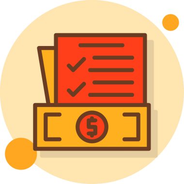 Belge. Web simgesi basit illüstrasyon