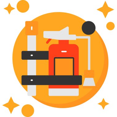 Bir şişenin kırmızı ve beyaz ikonunun vektör çizimi