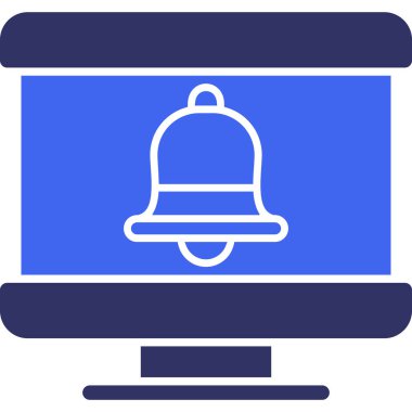 Zil. Web simgesi basit illüstrasyon