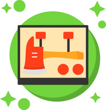 Modern simge onarımının vektör illüstrasyonu