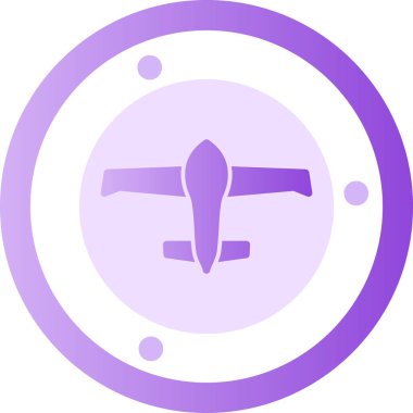 Uçak. Web simgesi basit illüstrasyon