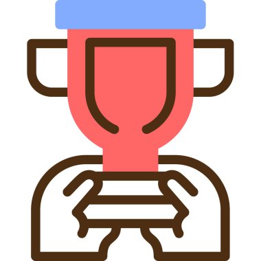 kupa ikonu vektör illüstrasyonu