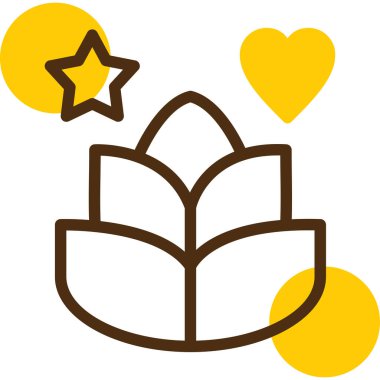 hediye kutusu ile kalp simgesi. vektör çizim