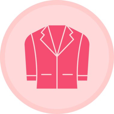 Bir ceket simgesinin vektör illüstrasyonu