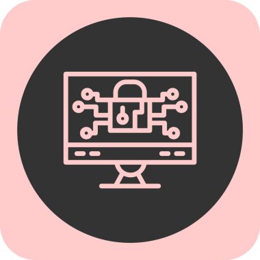 vektör lcd simgesi illüstrasyonu