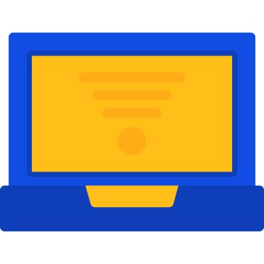 Bilgisayar. Web simgesi basit illüstrasyon