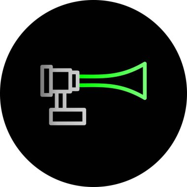 Megafon ikonu vektör illüstrasyonu