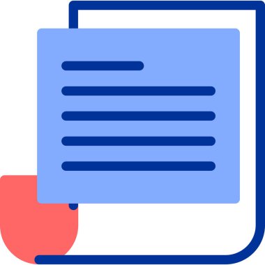 belge dosya web simgesi, basit vektör illüstrasyonu