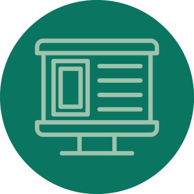 Modern simgenin vektör illüstrasyonu