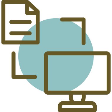 bilgisayar simgesi vektör illüstrasyonu