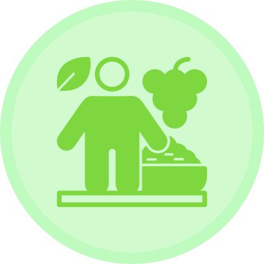 Sağlıklı yaşam tarzı ikonu. Moda tasarım illüstrasyonu