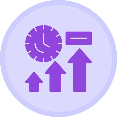 Zaman simgesi vektör illüstrasyonu