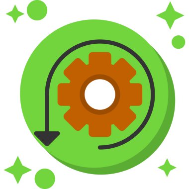 Teçhizat Web simgesi basit illüstrasyon