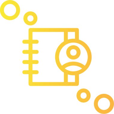 Kamera ayarları simgesi, vektör illüstrasyonu