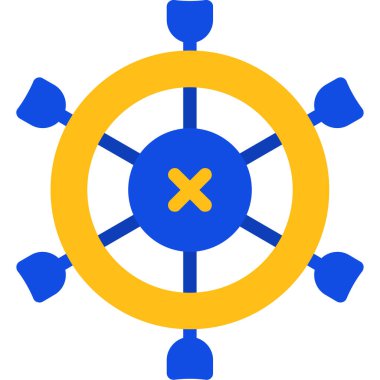 Gemi. Web simgesi basit illüstrasyon