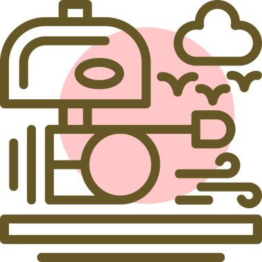 sıcak kahve makinesi simgesi