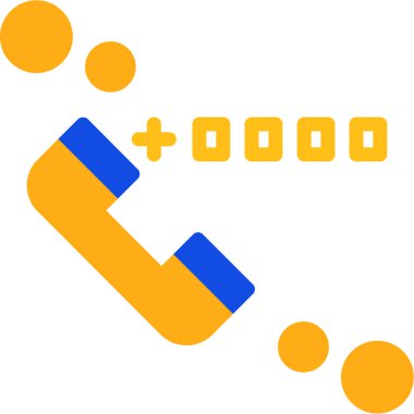 Telefon simgesi vektör illüstrasyonu