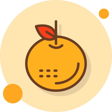 meyve web simgesi, basit vektör illüstrasyonu