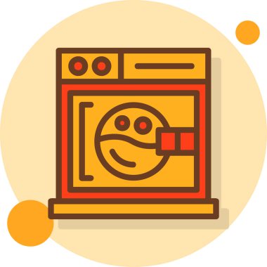 Mutfak aletleri düz vektör simgesi