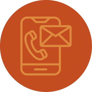 - Telefon. Web simgesi basit illüstrasyon