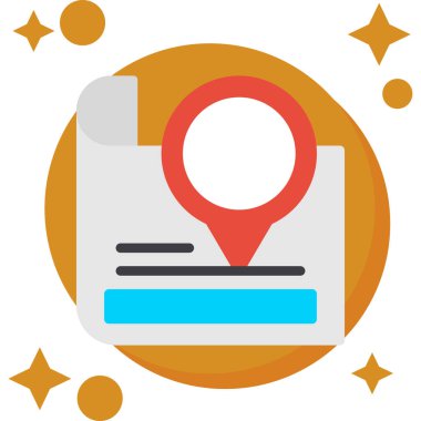 konum. Web simgesi basit illüstrasyon