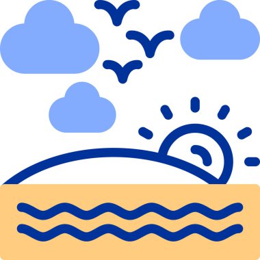 Deniz ürünleri simgesinin vektör illüstrasyonu