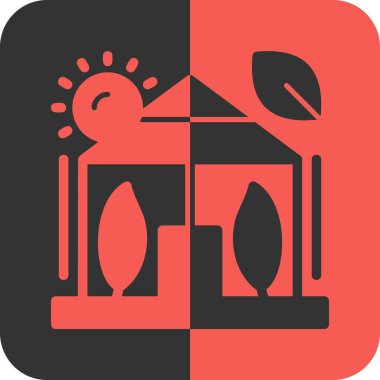 Modern Ev 'in Vektör İllüstrasyonu