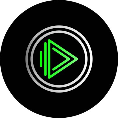 Arkaplanda ok sağ simgesi izole edildi