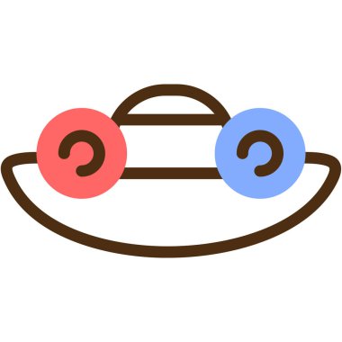 Yabancı gezegen simgesi, vektör çizimi