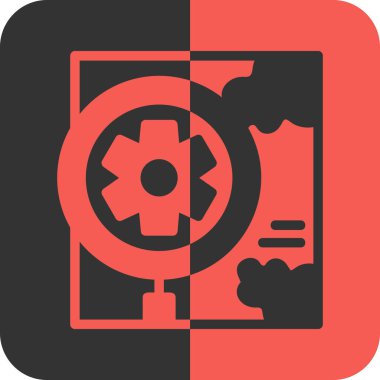 Modern simgenin vektör illüstrasyonu