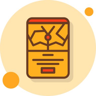 Kutu. Web simgesi basit illüstrasyon