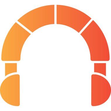 Kulaklık. Web simgesi basit illüstrasyon