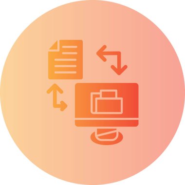 Dosya. Web simgesi basit illüstrasyon