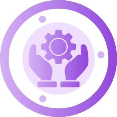 dişli simgesinin vektör illüstrasyonu